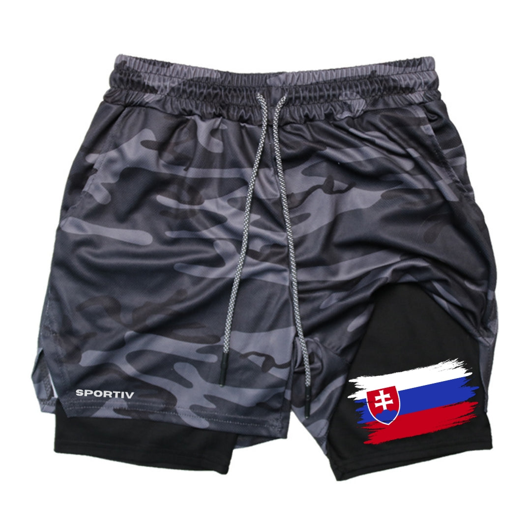 Slovakia Gym Shorts