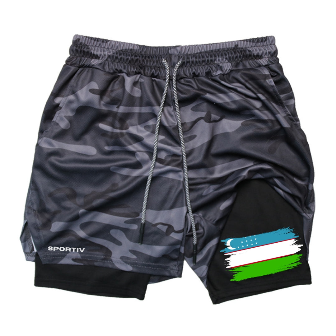 Uzbekistan Gym Shorts