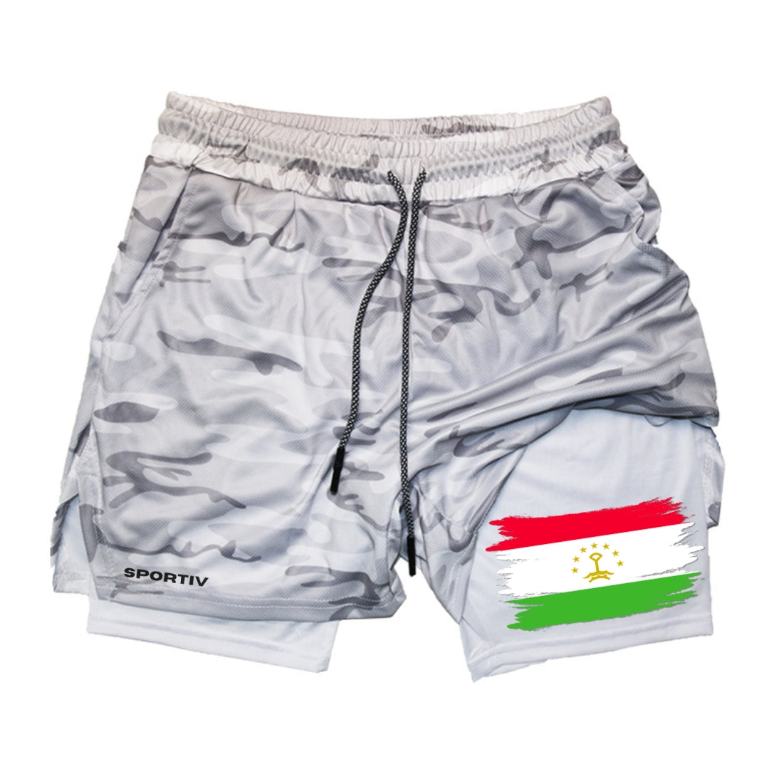 Tajikistan Gym Shorts