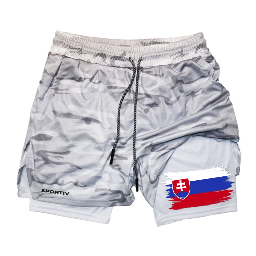 Slovakia Gym Shorts