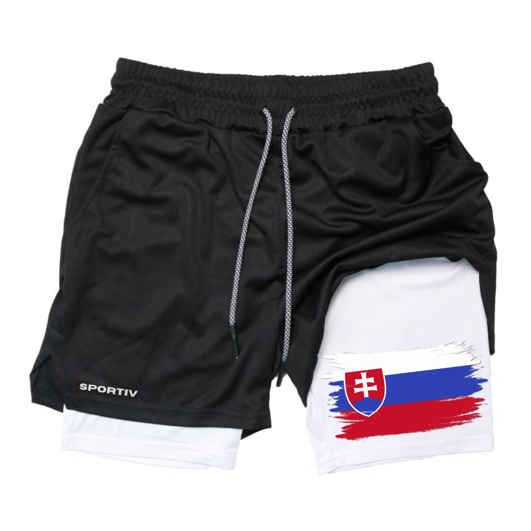 Slovakia Gym Shorts