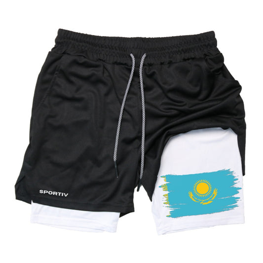 Kazakhstan Gym Shorts