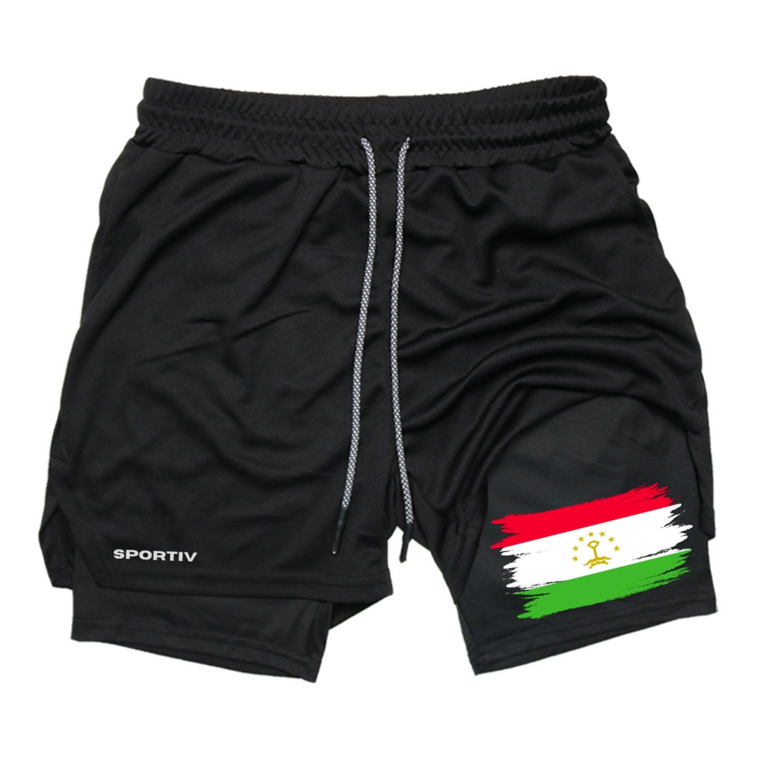 Tajikistan Gym Shorts