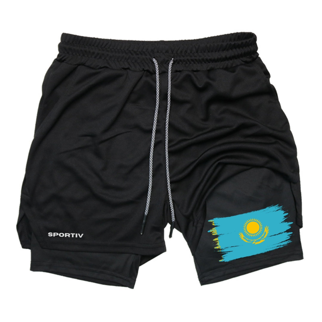 Kazakhstan Gym Shorts