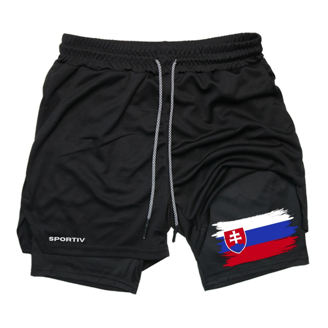 Slovakia Gym Shorts