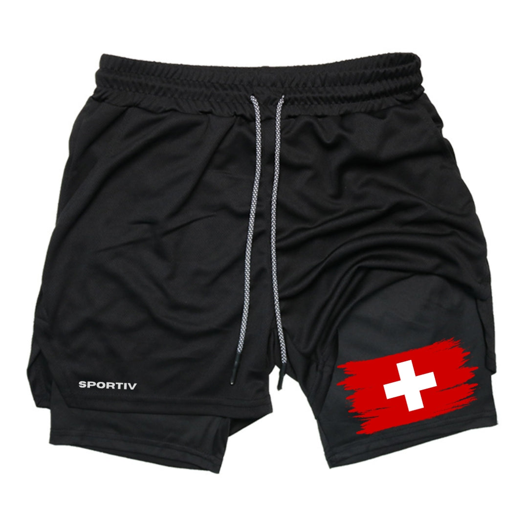 Switzerland Gym Shorts