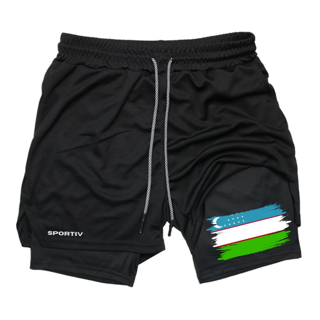 Uzbekistan Gym Shorts