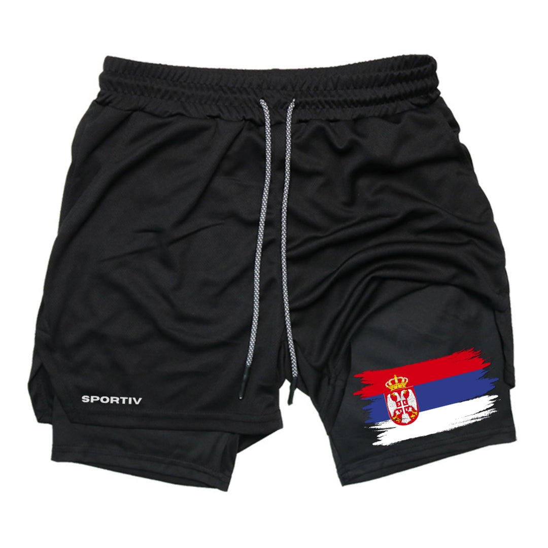 Serbia Gym Shorts