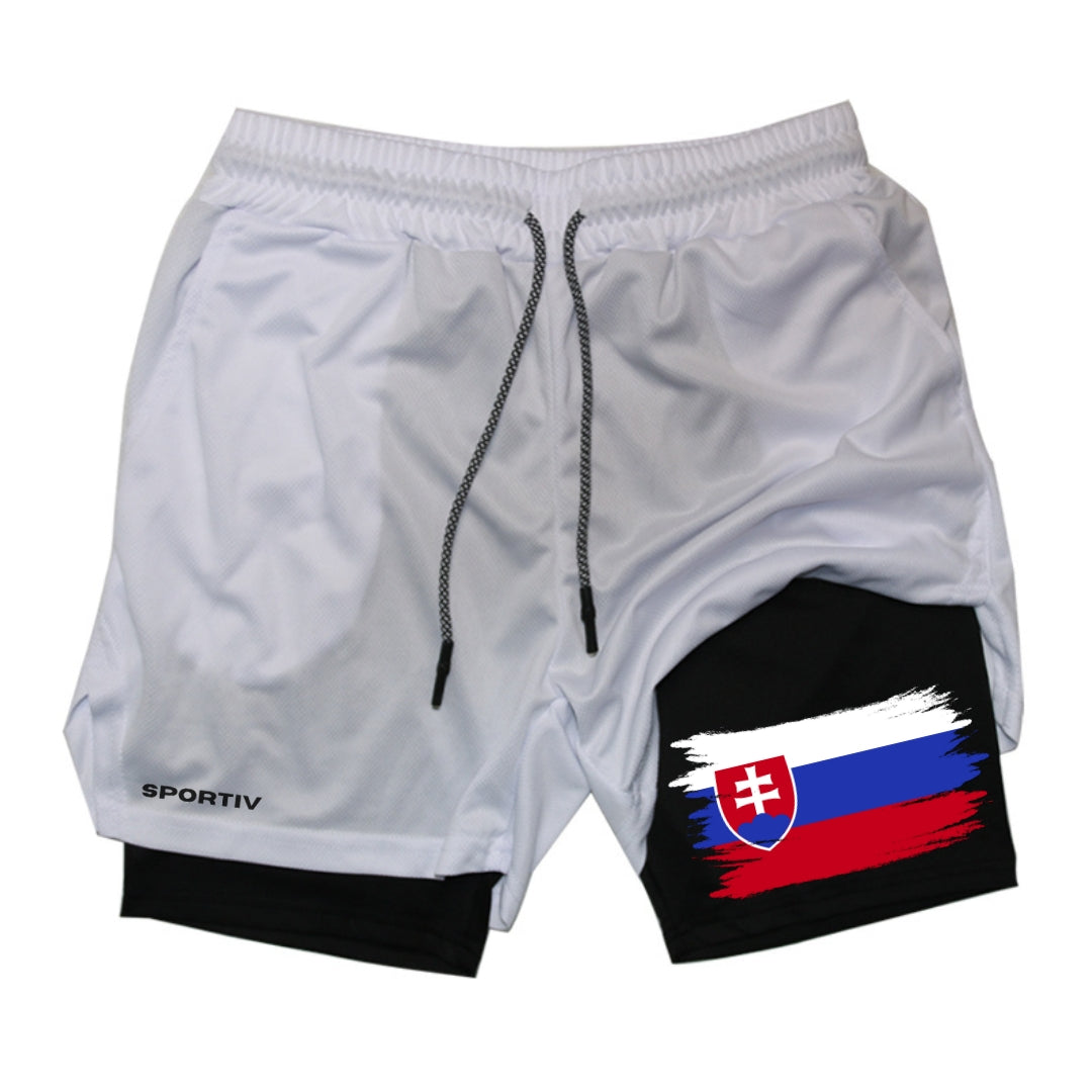 Slovakia Gym Shorts