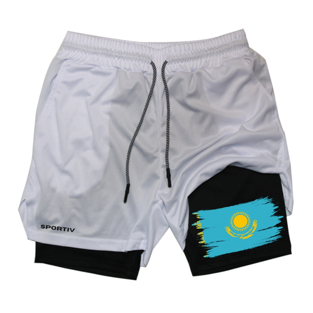 Kazakhstan Gym Shorts