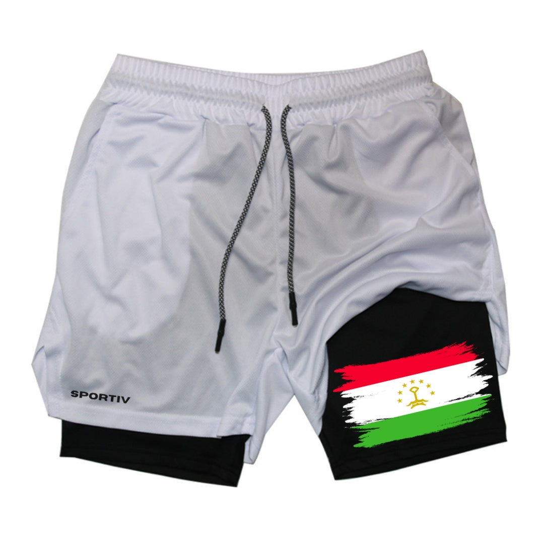 Tajikistan Gym Shorts