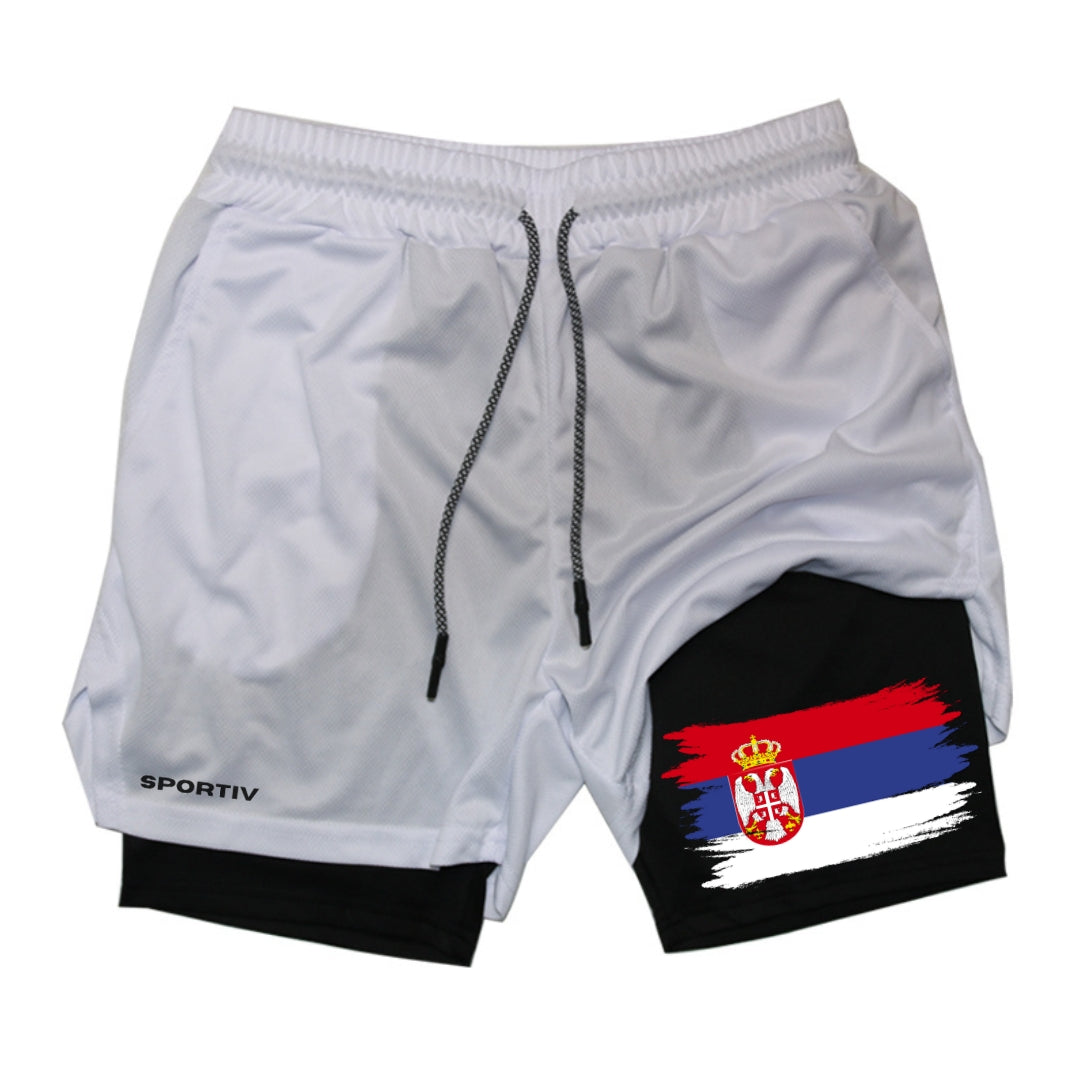 Serbia Gym Shorts