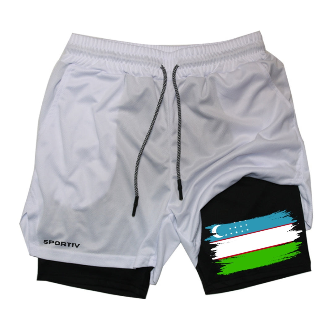 Uzbekistan Gym Shorts