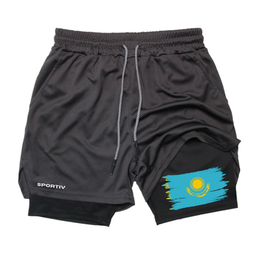 Kazakhstan Gym Shorts