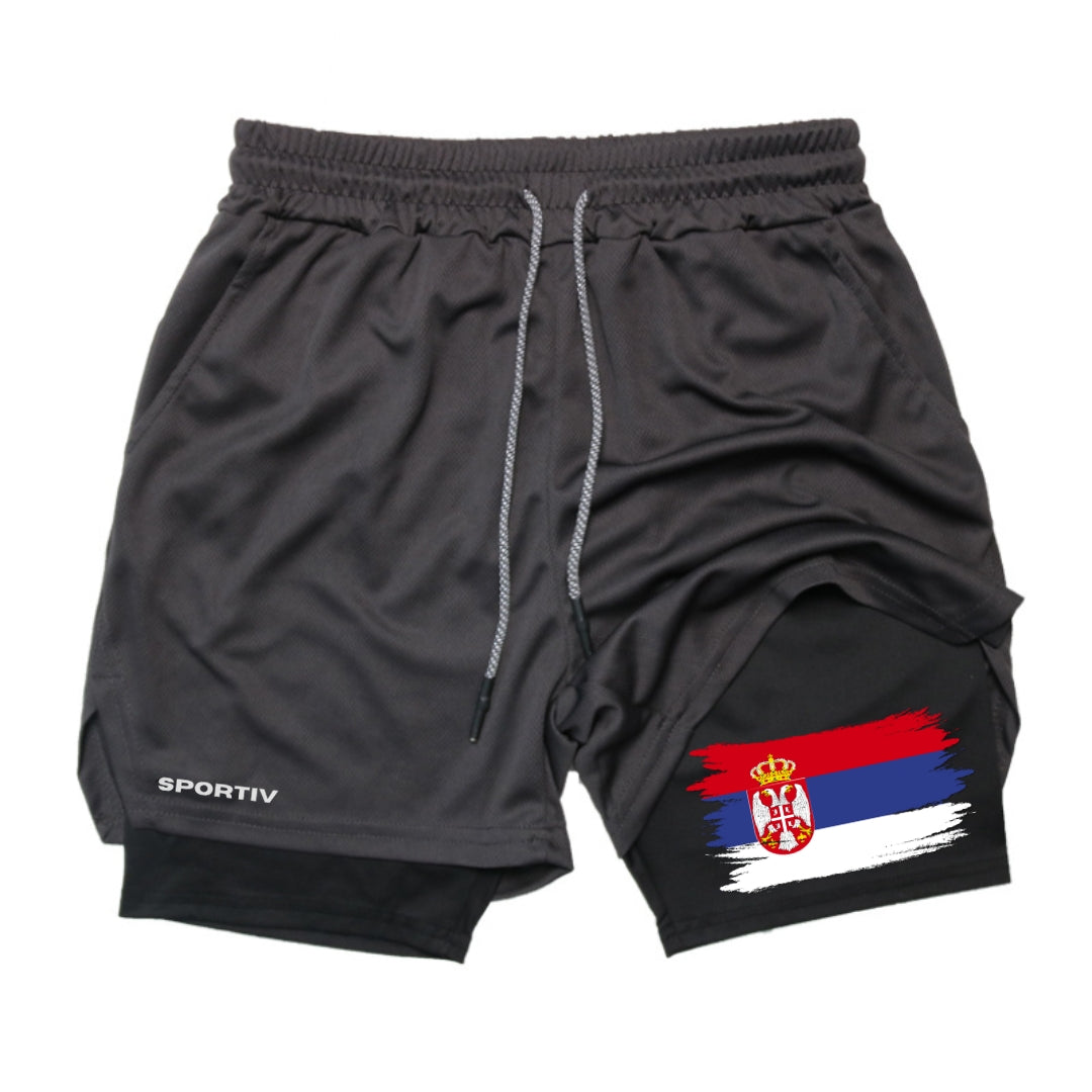 Serbia Gym Shorts