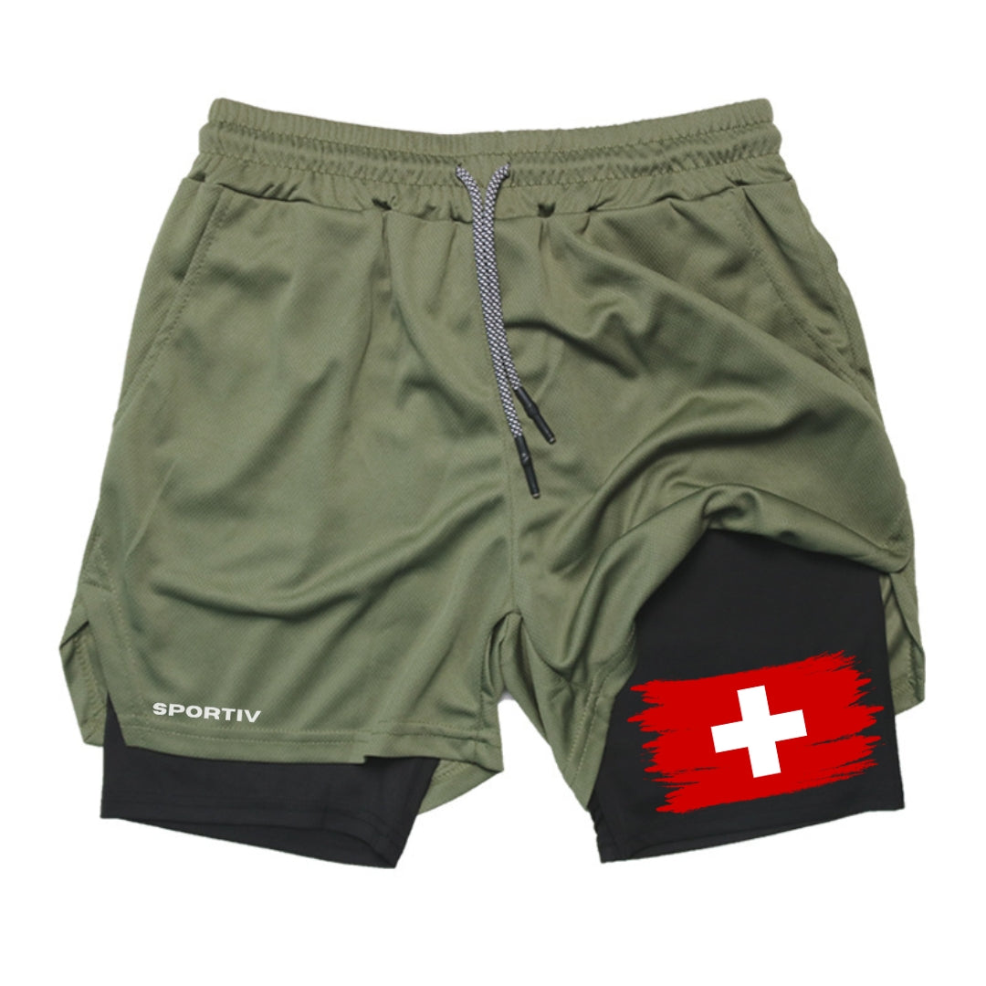 Switzerland Gym Shorts