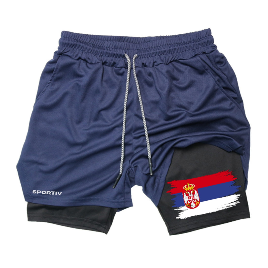 Serbia Gym Shorts