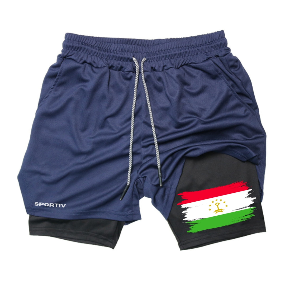 Tajikistan Gym Shorts