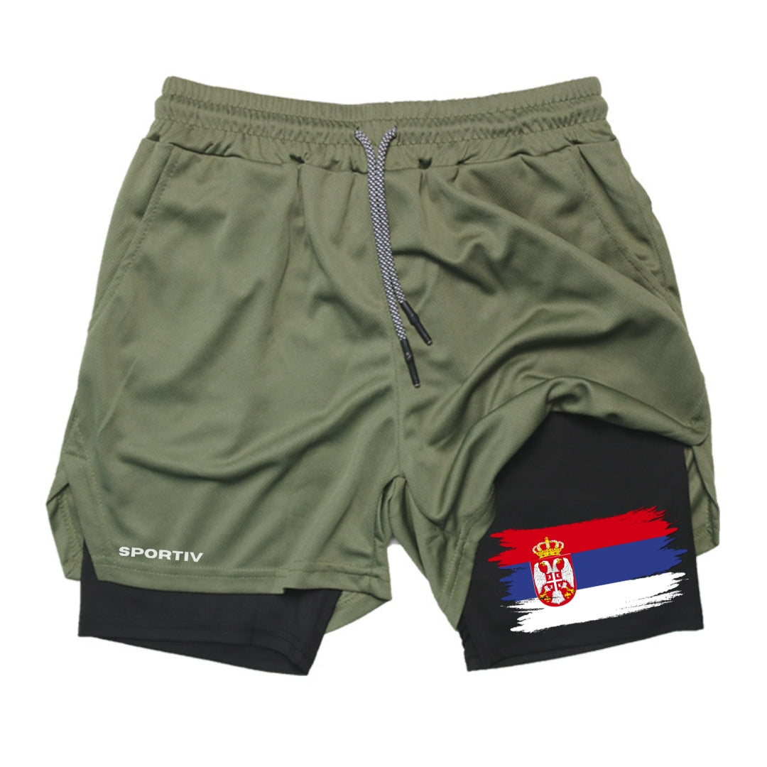 Serbia Gym Shorts