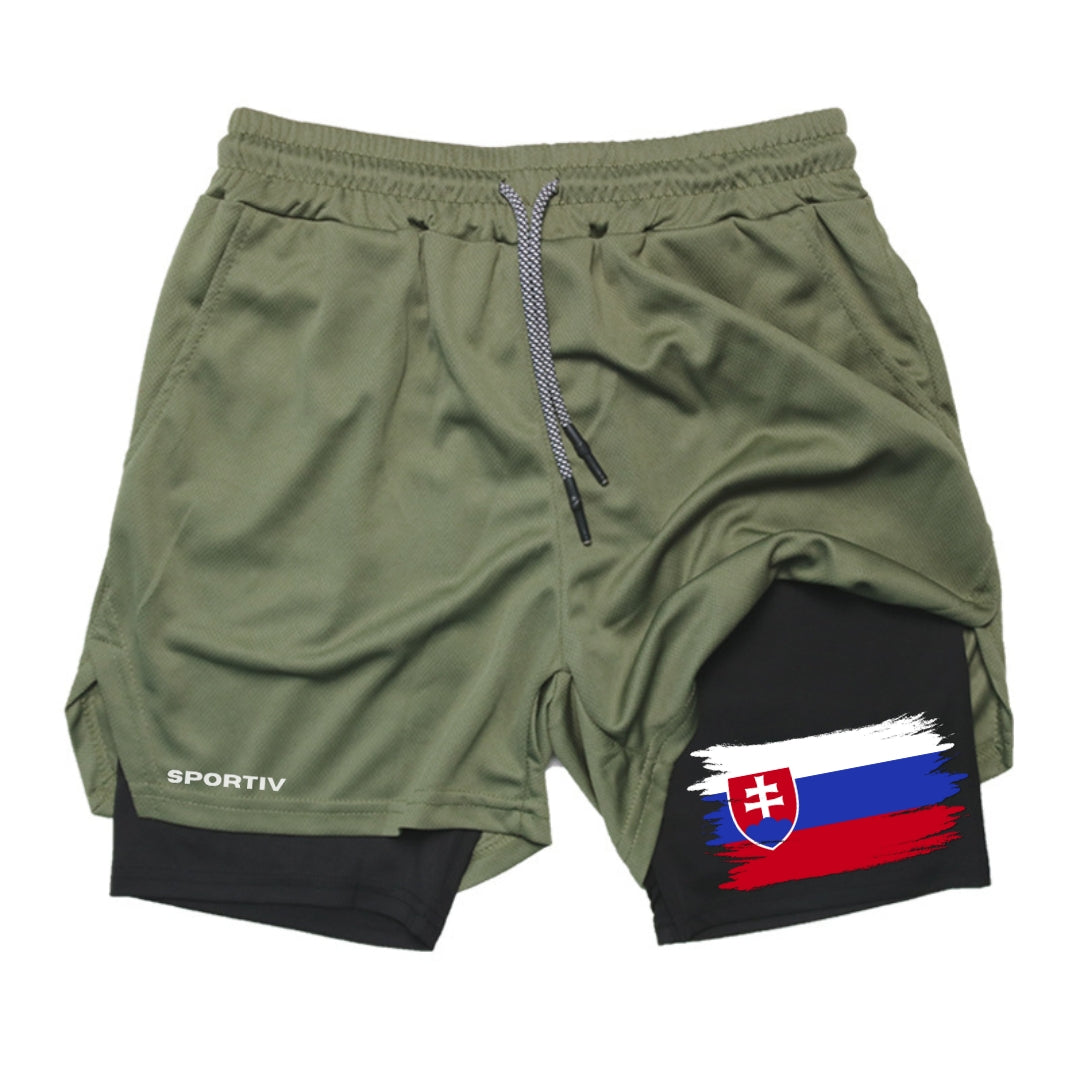 Slovakia Gym Shorts