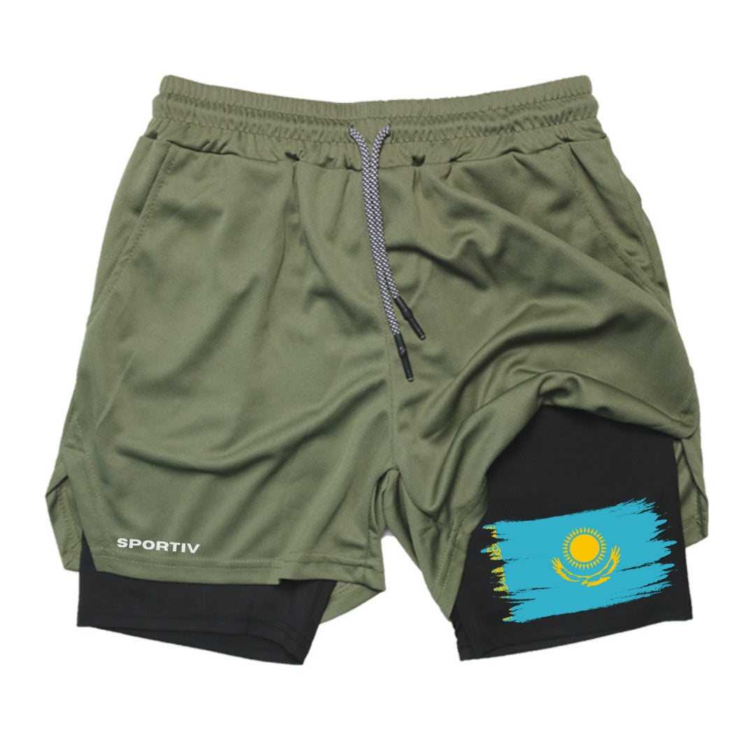 Kazakhstan Gym Shorts