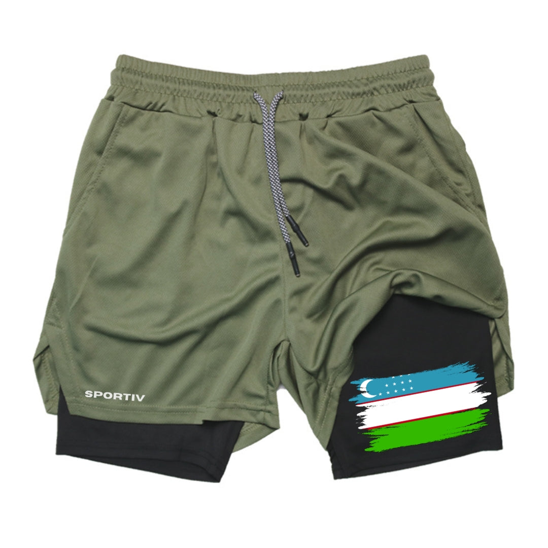 Uzbekistan Gym Shorts