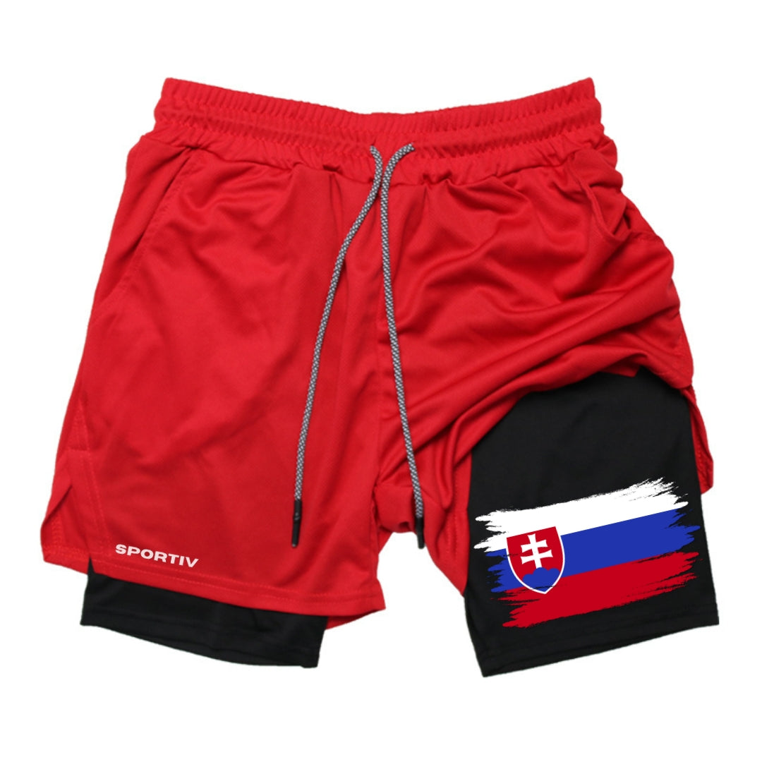 Slovakia Gym Shorts