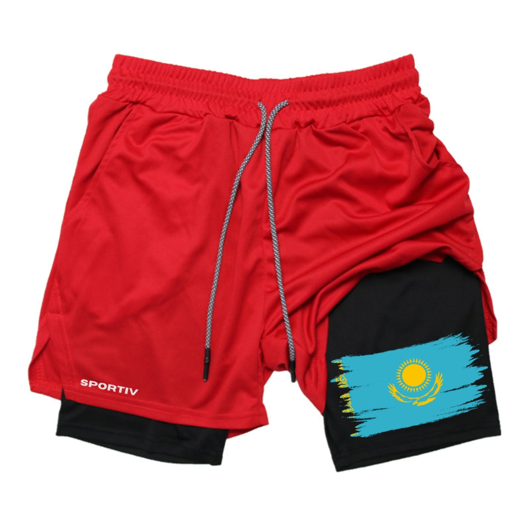 Kazakhstan Gym Shorts