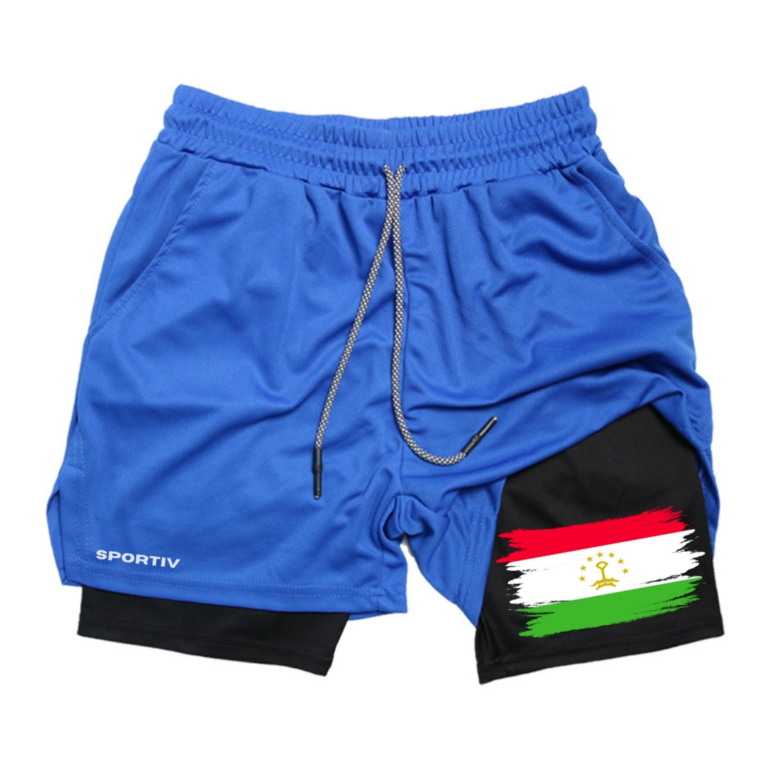 Tajikistan Gym Shorts