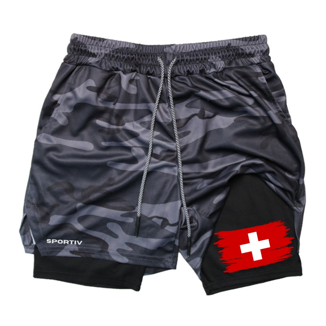 Switzerland Gym Shorts