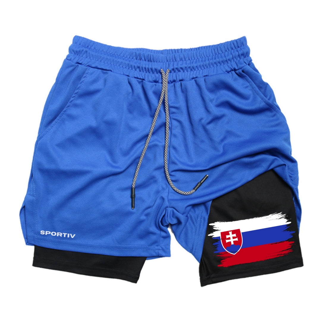 Slovakia Gym Shorts