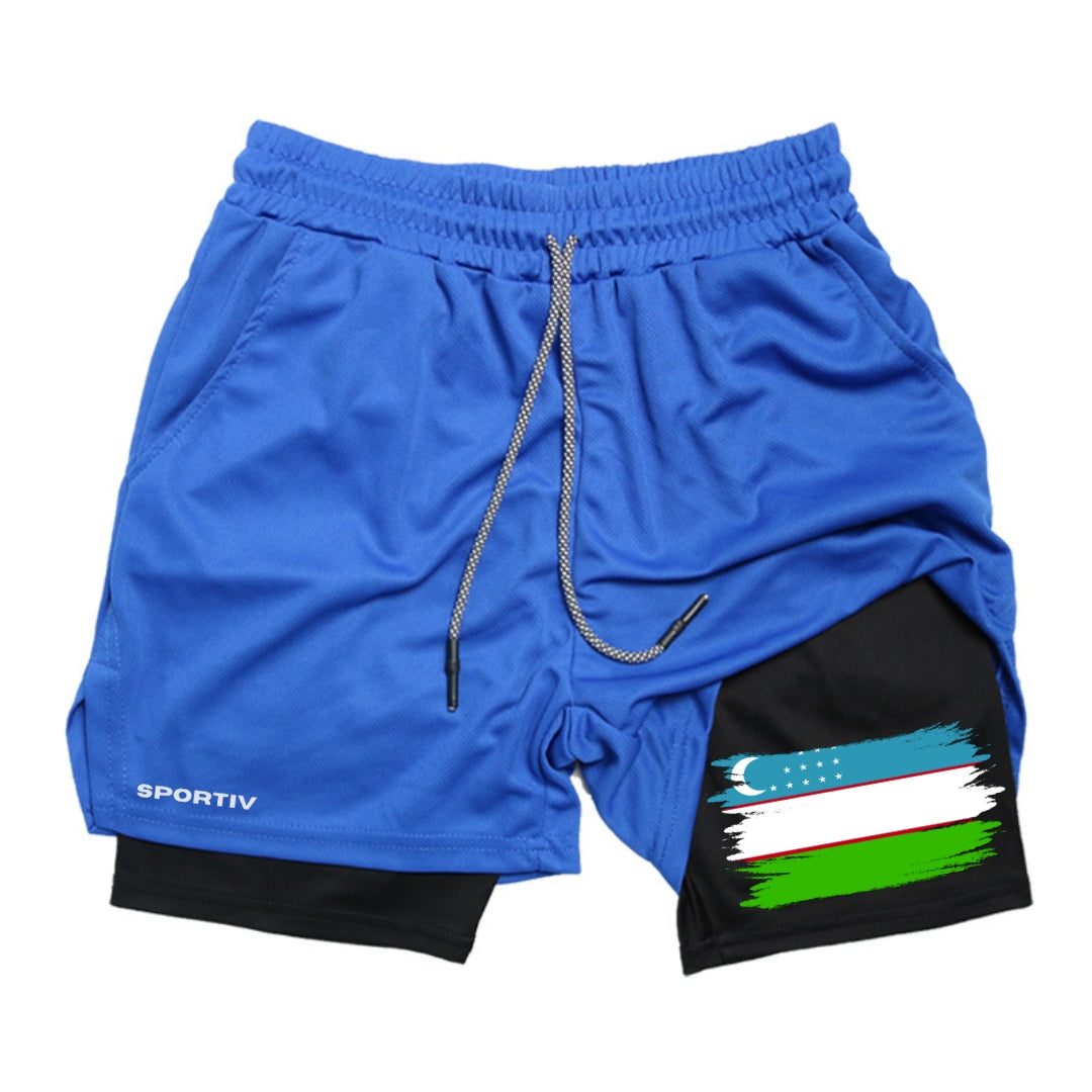 Uzbekistan Gym Shorts