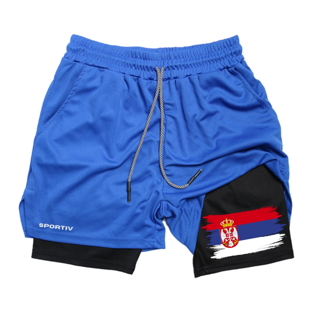 Serbia Gym Shorts