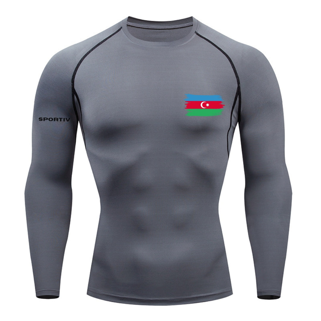 Azerbaijan Compression Long Sleeve