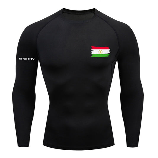 Tajikistan Compression Long Sleeve