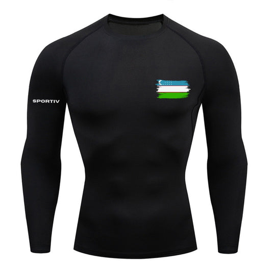 Uzbekistan Compression Long Sleeve