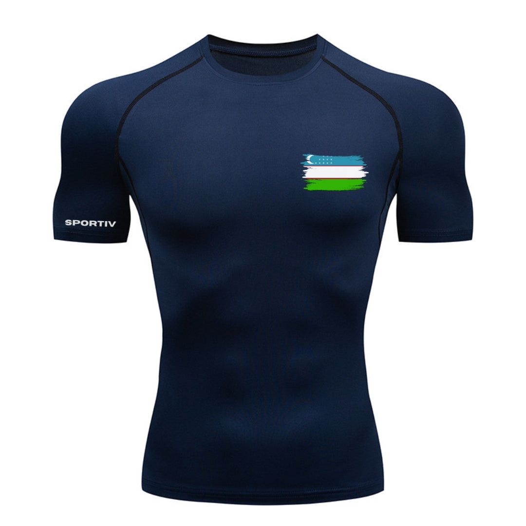 Uzbekistan Compression Shirt