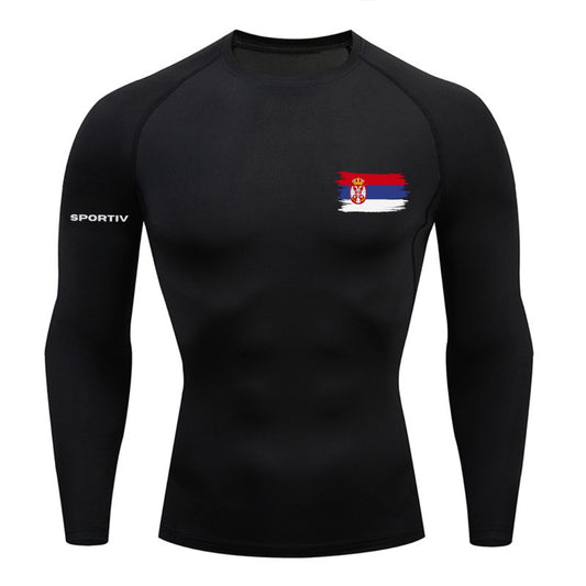 Serbia Compression Long Sleeve