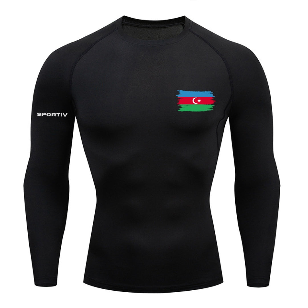 Azerbaijan Compression Long Sleeve