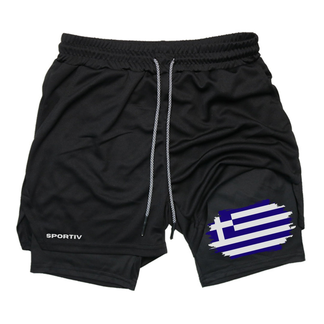 Greece Gym Shorts