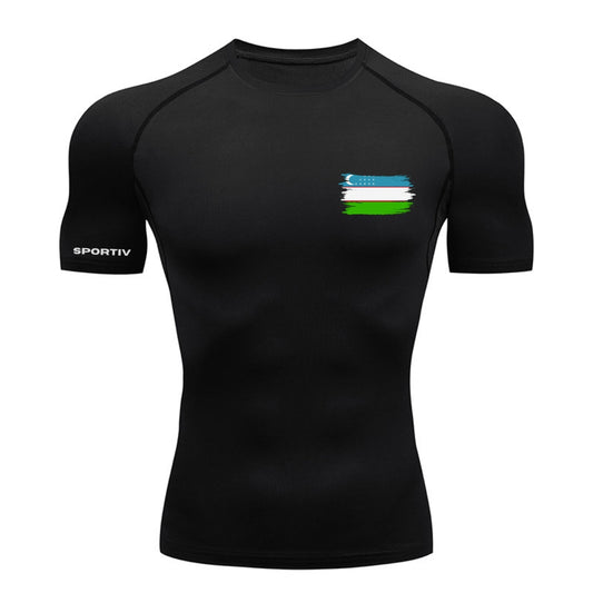 Uzbekistan Compression Shirt