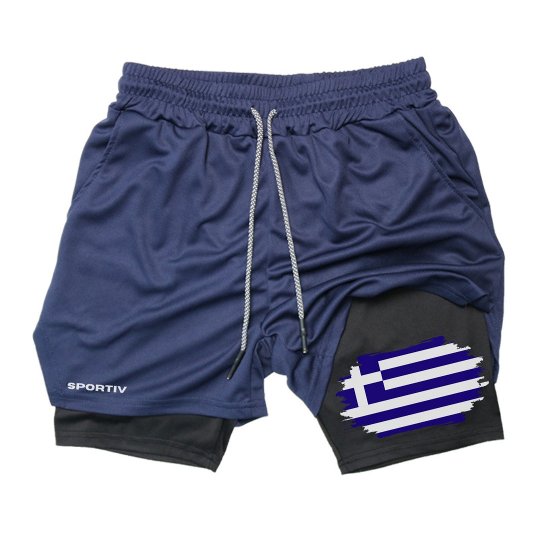 Greece Gym Shorts