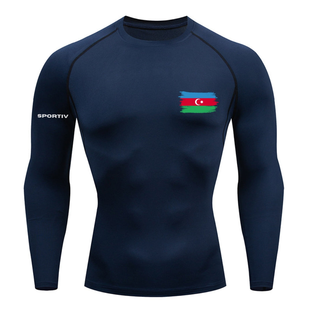 Azerbaijan Compression Long Sleeve