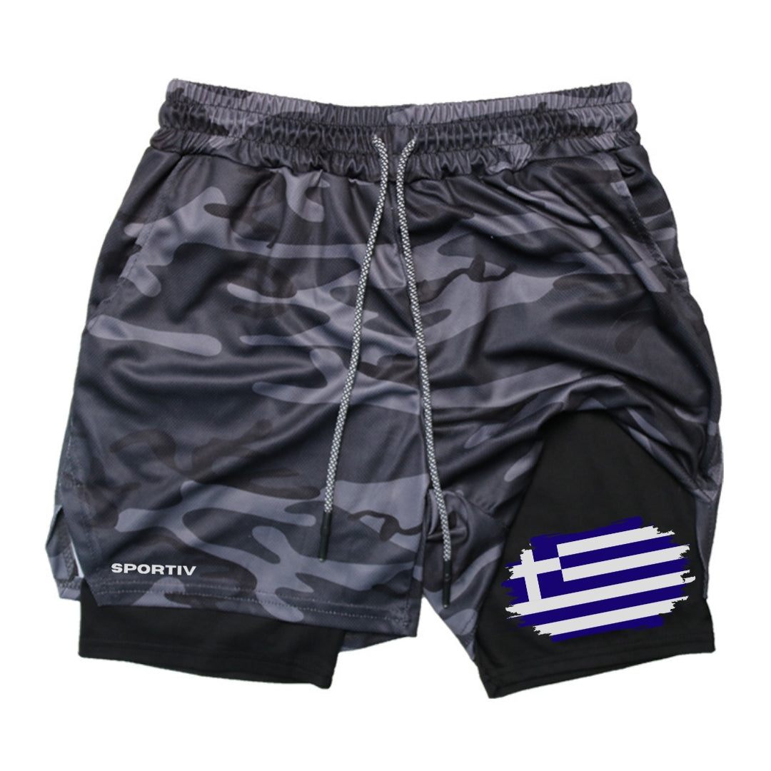 Greece Gym Shorts