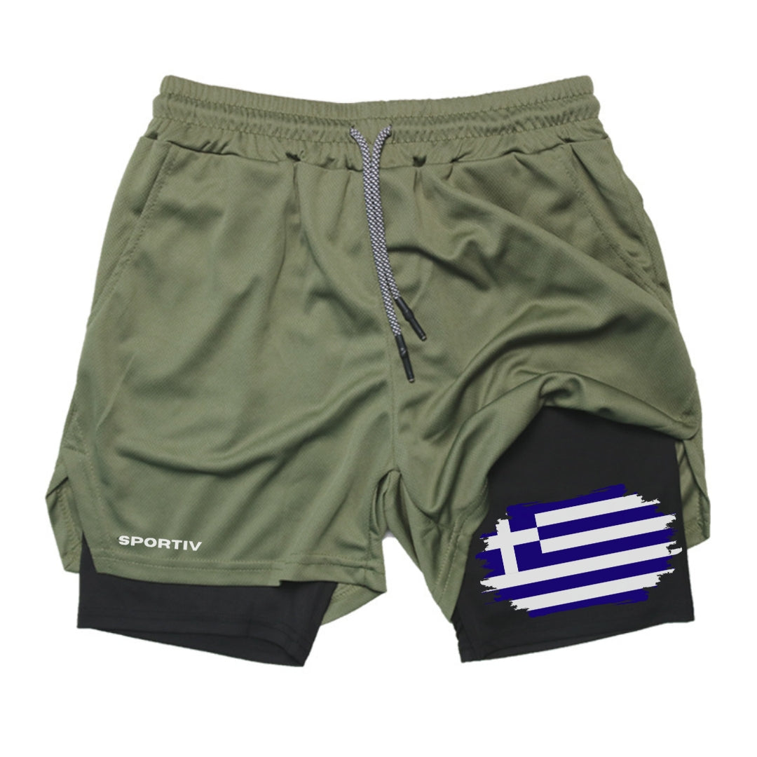 Greece Gym Shorts