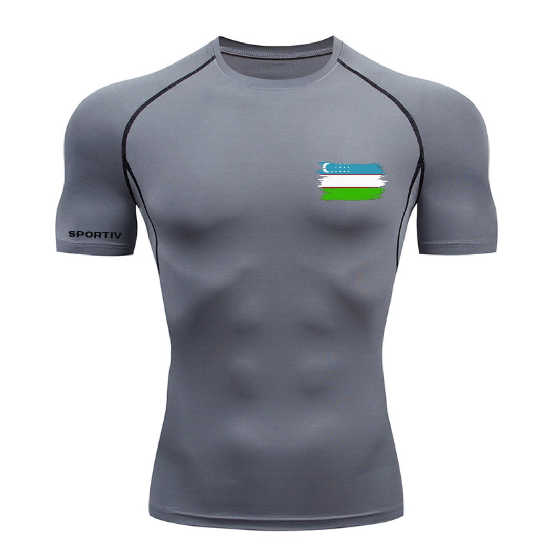 Uzbekistan Compression Shirt