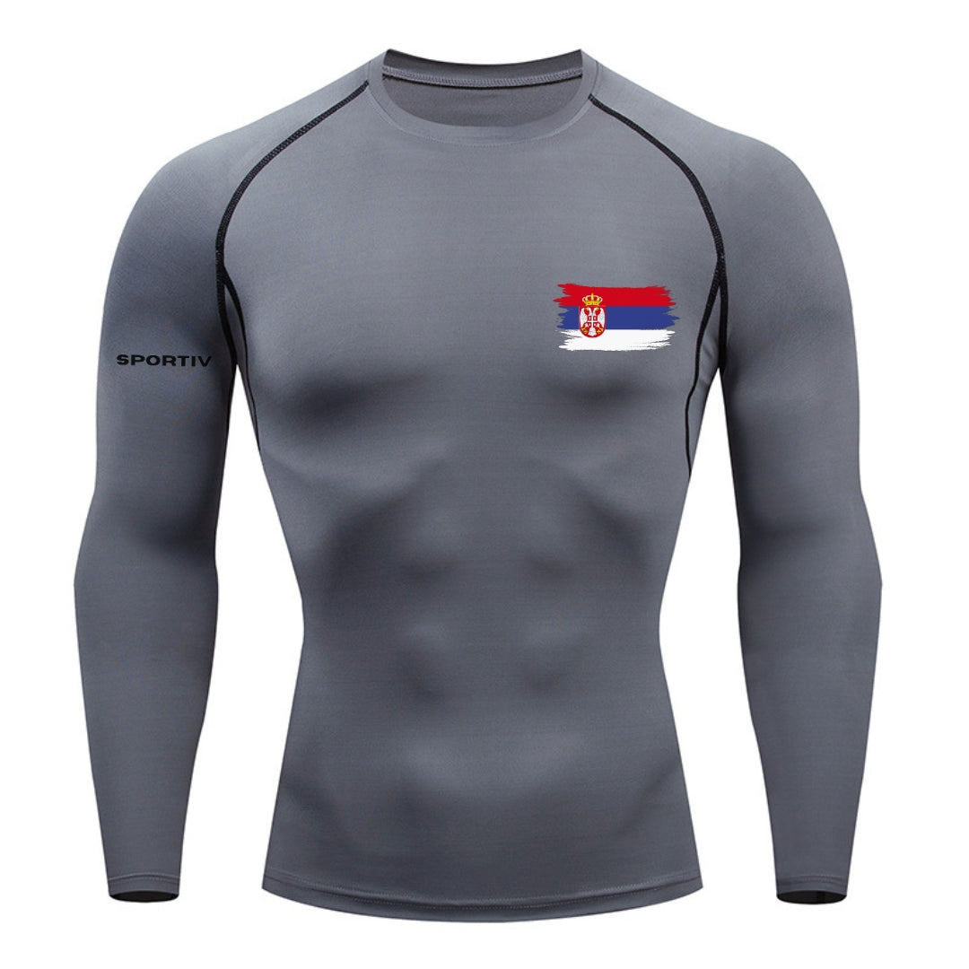 Serbia Compression Long Sleeve