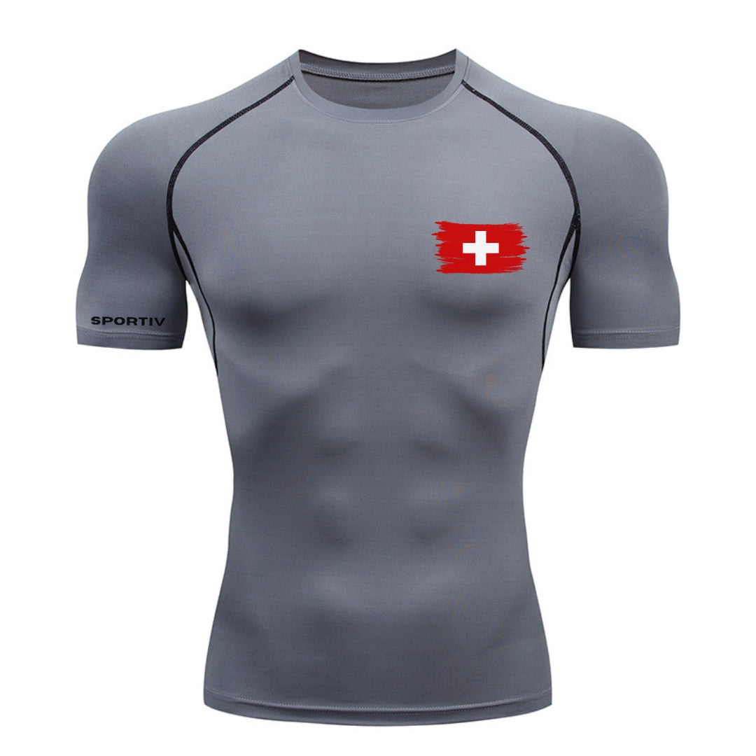 Switzerland Compression Shirt