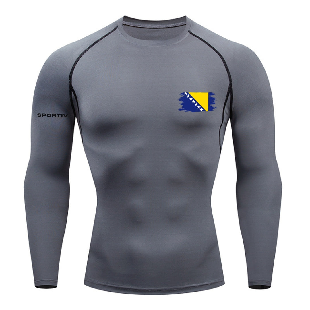 Bosnia Compression Long Sleeve