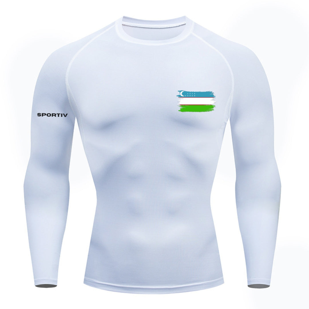 Uzbekistan Compression Long Sleeve